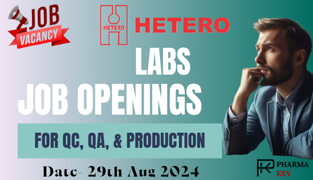 Job Openings at Hetero Labs