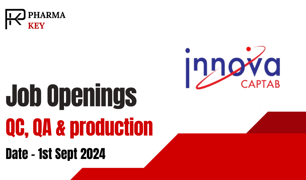 Job Openings At Innova Captab