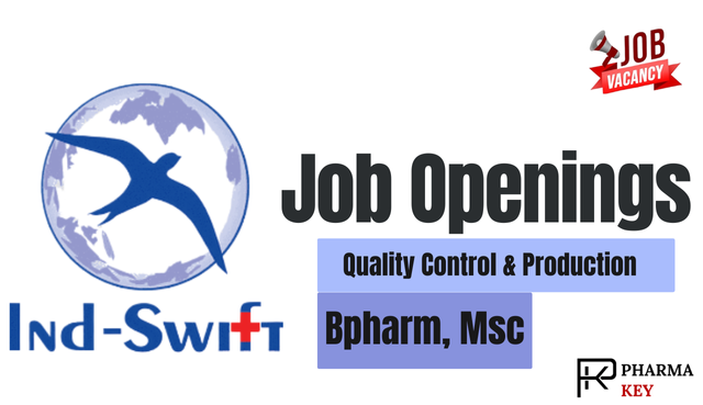 Ind-Swift Limited Jobs For Quality Control and Production.