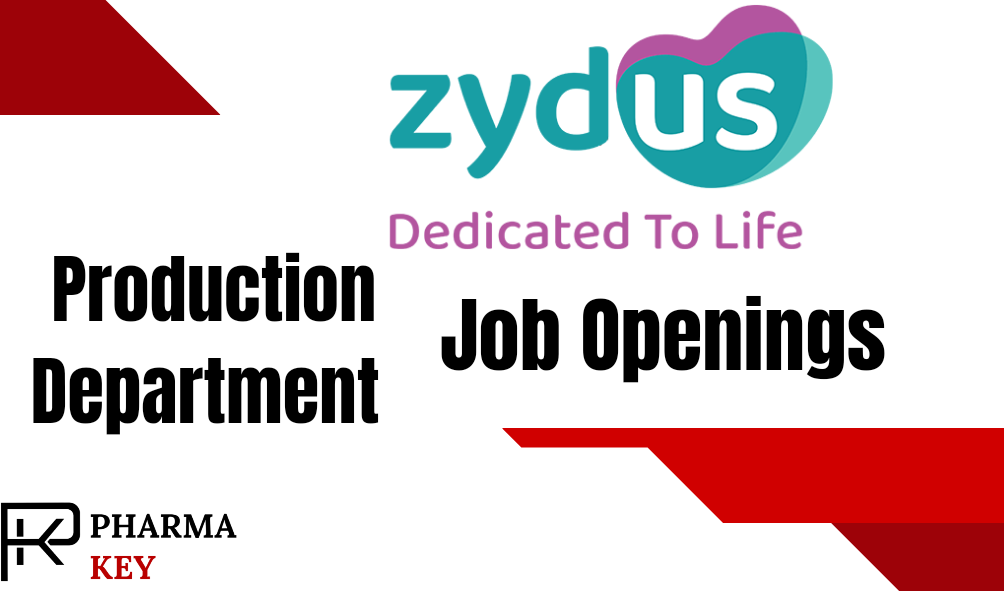 Zydus Lifesciences API Manufacturing Job Openings