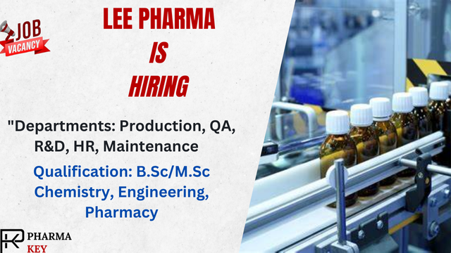 Lee Pharma Limited Job Opening 2024