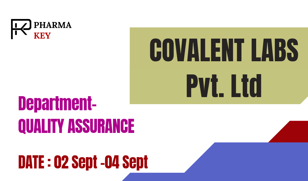 Job openings for QA Officers at Covalent Laboratories