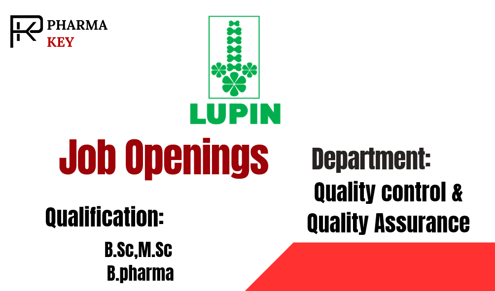 Lupin Ltd Walk-in Interview for Job Openings in Quality Control & Assurance