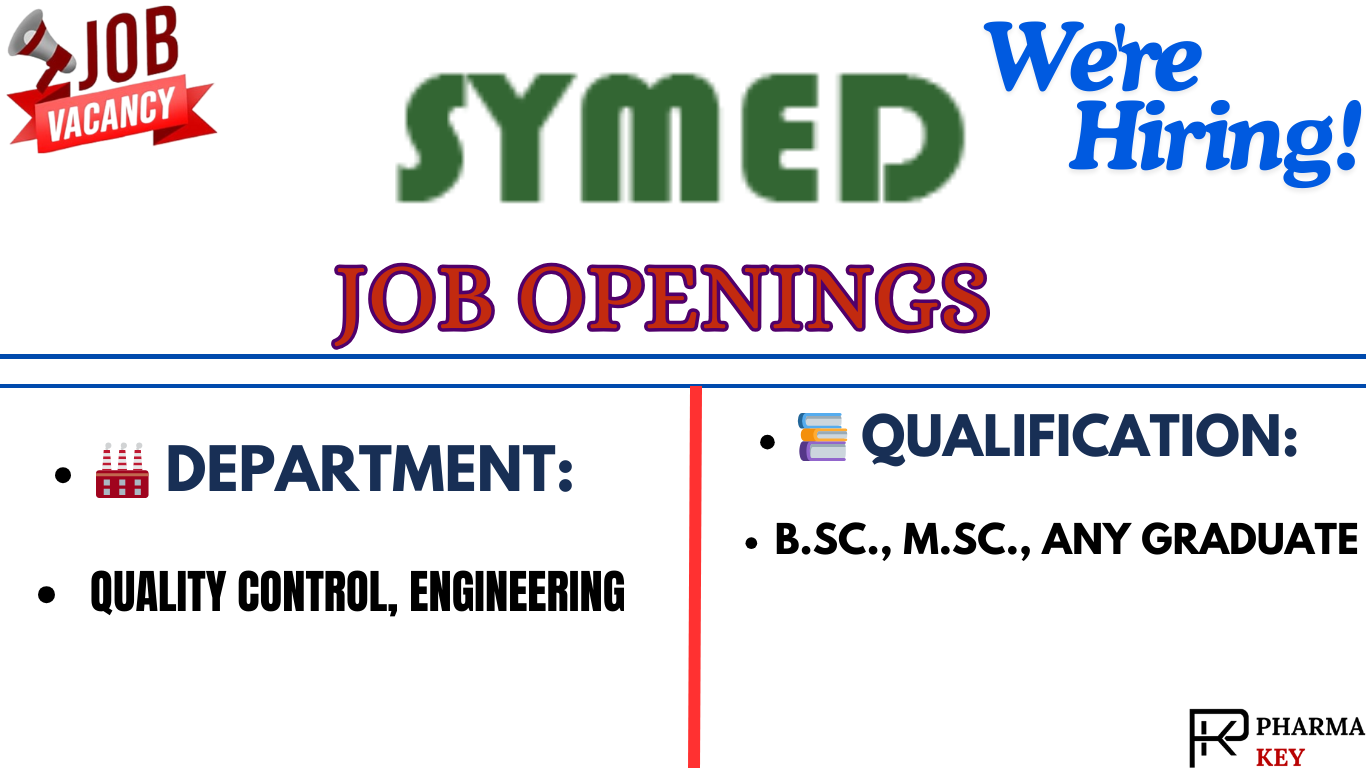 SYMED LABS job openings for Quality Control and Engineering positions