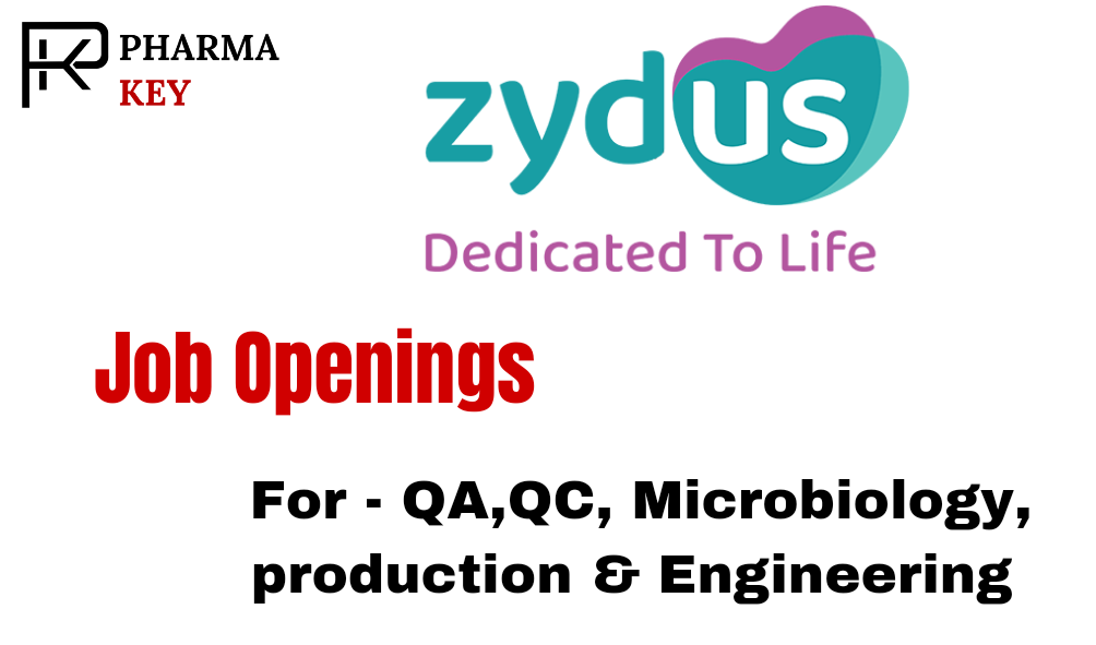 Zydus Lifesciences Walk-in Interview 2024 Title Text: Zydus Lifesciences Job Openings for QA, QC, Engineering