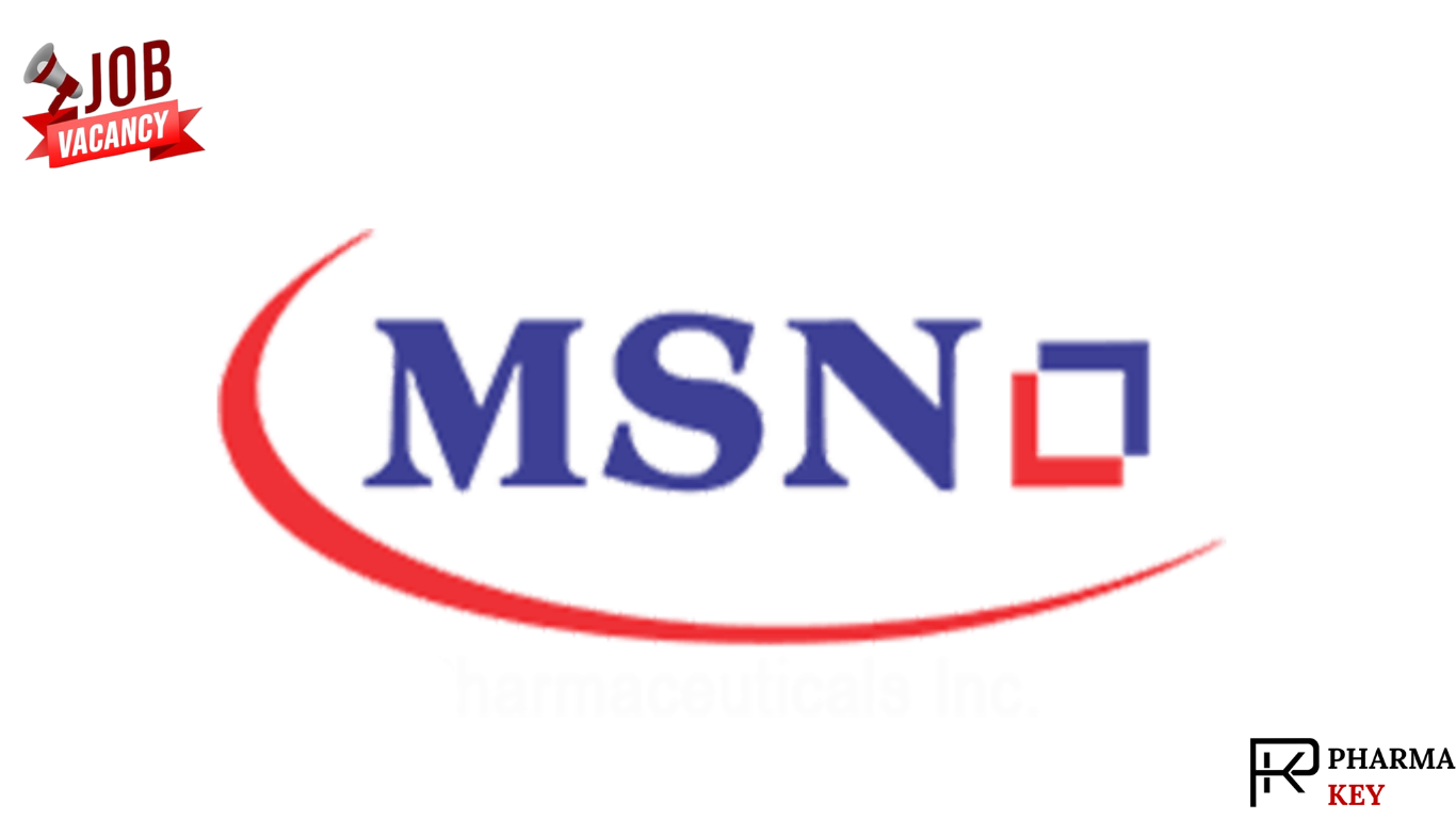 Job opening at MSN Laboratories for API Production Department roles