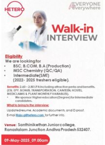 Job Opening at Hetero
