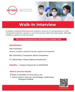 Hetero pharma jobs