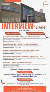 Job Openings at Corona Remedies