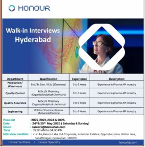 Job Openings at Honour Lab