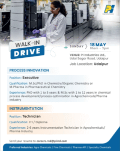 Job Opening at PI Industries