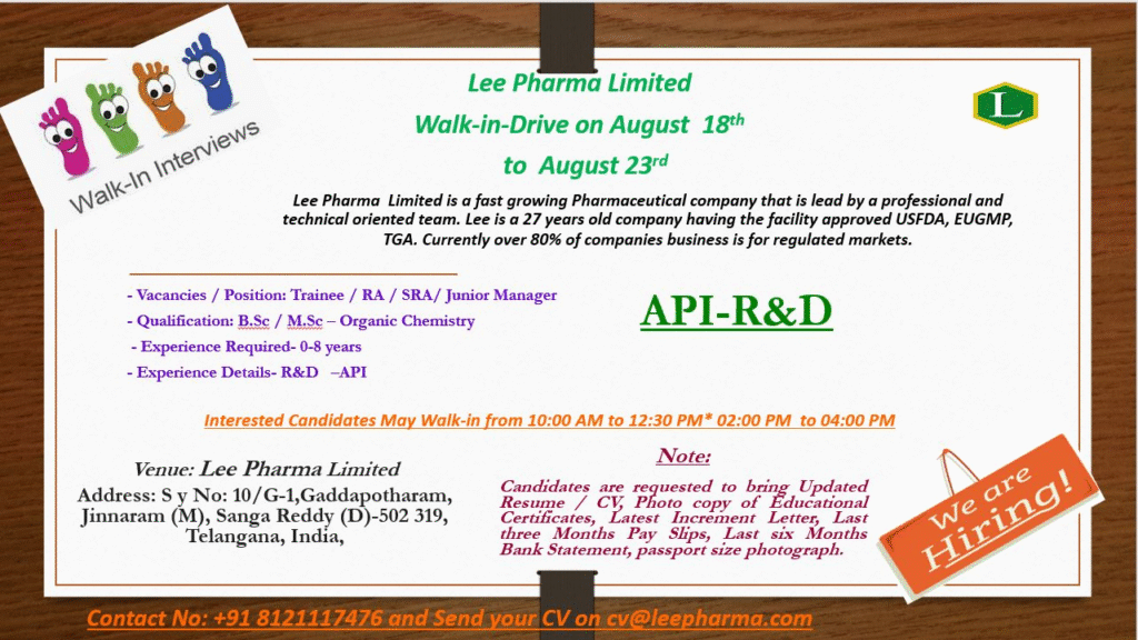 Lee Pharma!