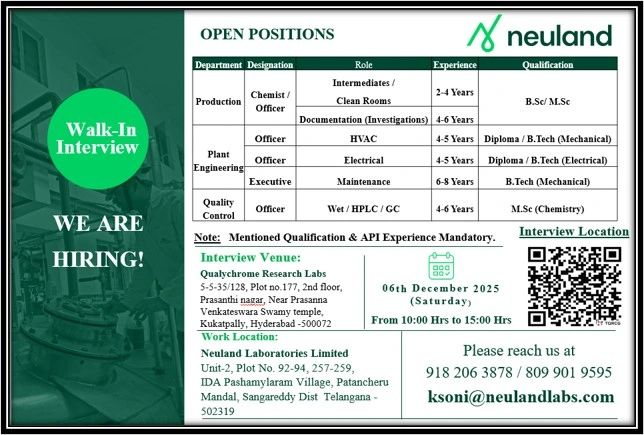 Neuland Labs Job Openings 2025