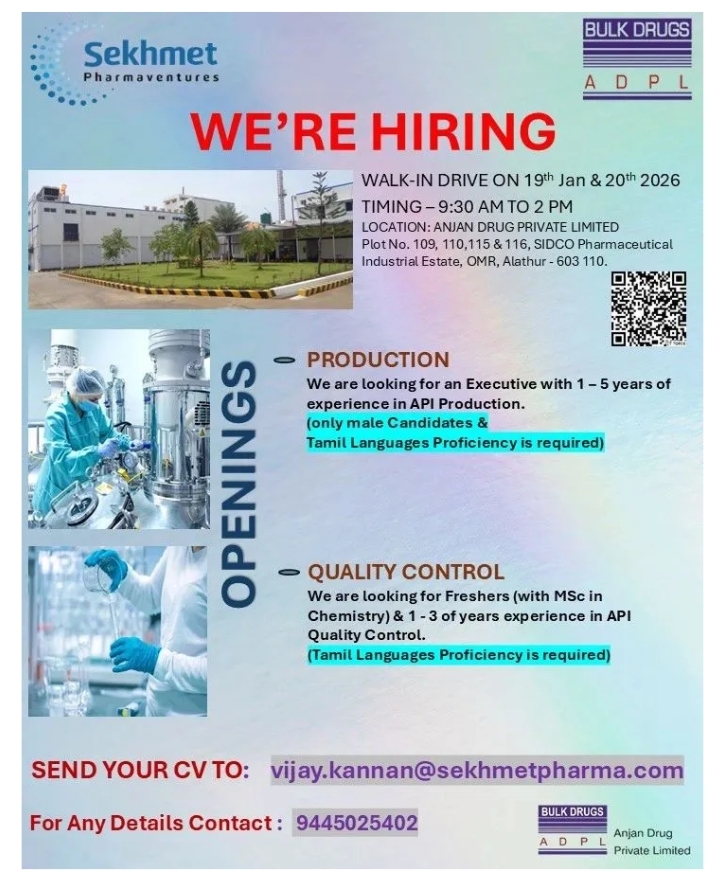 Job openings Sekhmet Pharmaventures Pharma jobs