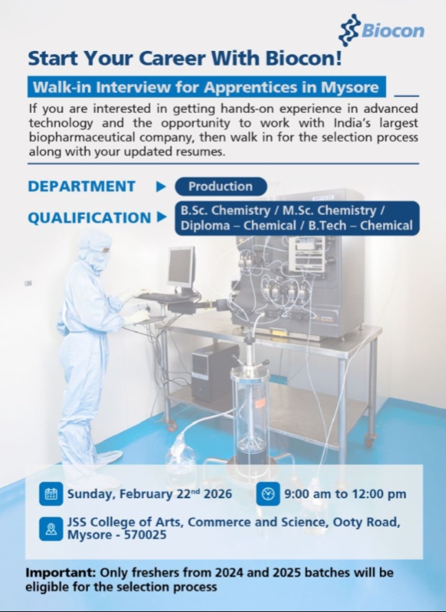 Biocon Pharma Jobs 