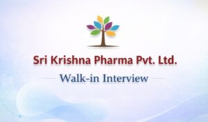 Sri Krishna Pharma Jobs QC Packing Walk In